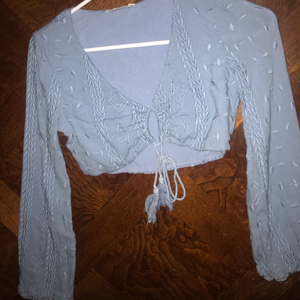 Short cropped blouse